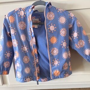 Cat & Jack Blue Jacket with Pink and Orange Sunburst Pattern